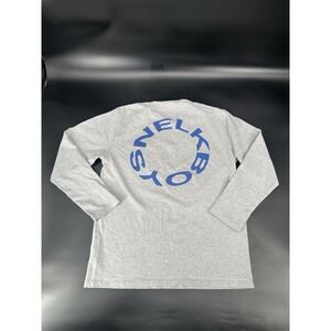 Nelk‎ Boys Long Sleeve Shirt Gray Men's Size Medium
